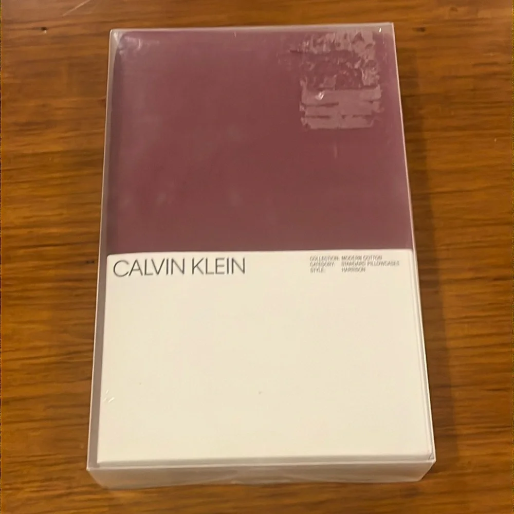 Calvin Klein Harrison Modern Cotton Standard pillowcases Pillow Case 2 burgundy